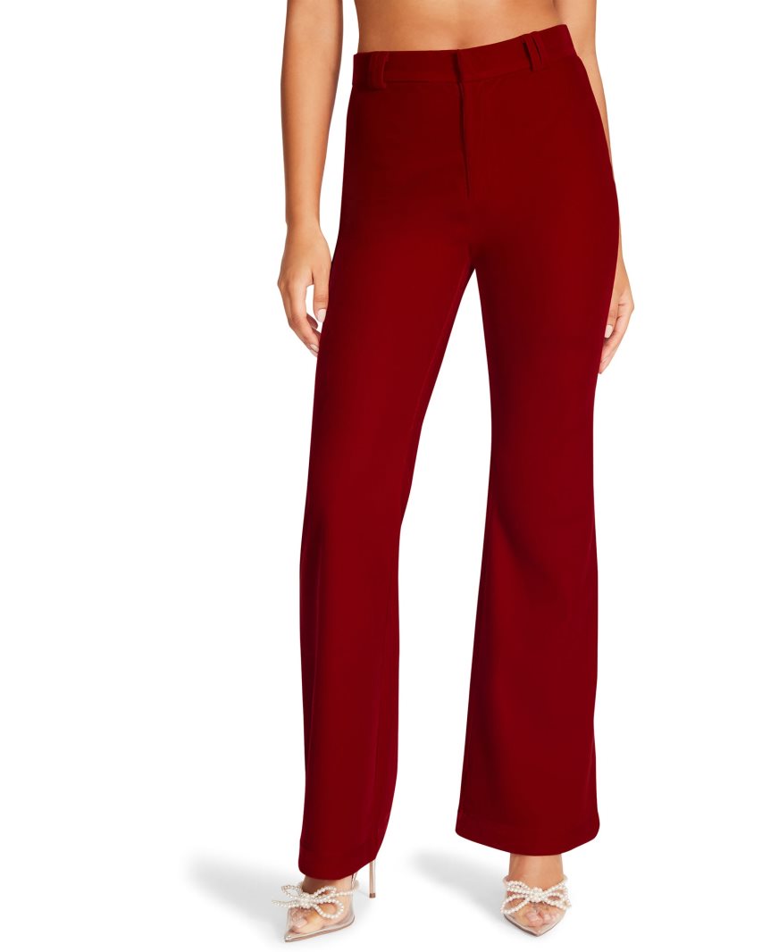 Pantalones Steve Madden Harlow Mujer Rojas | ES QH8SE1